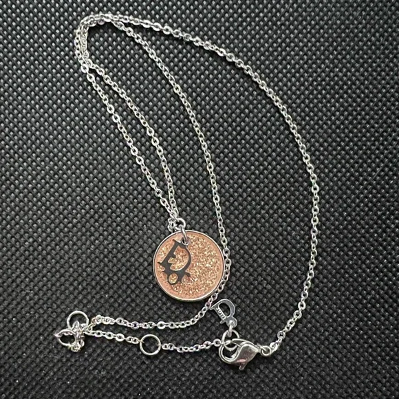 Authentic Preloved Christian Dior Glitter Plate Silver Tone